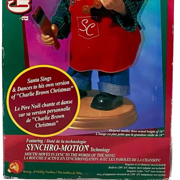 Vintage Gemmy Big Head Dancing and Singing Christmas Santa Claus - Picture 5 of 8